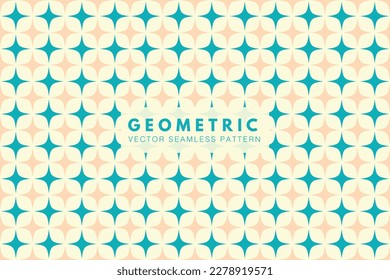 Geometric shape pastel color vector seamless repeating pattern