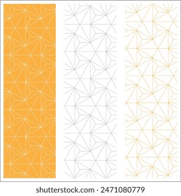 Geometric shape pattern collections. circles and hexagons used for this patterns. print ready.