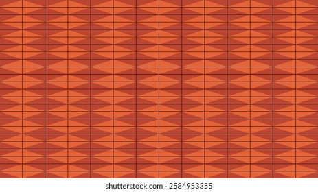 Geometric shape pattern concept design orange colors tiles with rhombuses shape effect abstract background illustration.