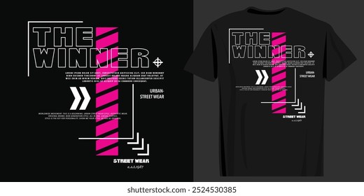 Geometric shape and quote typography. Vector illustration design for t shirt, fashion, print, poster.