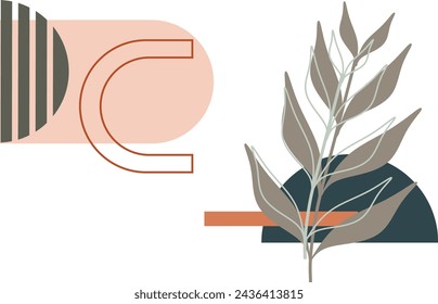 Geometric shape recolorable vector element