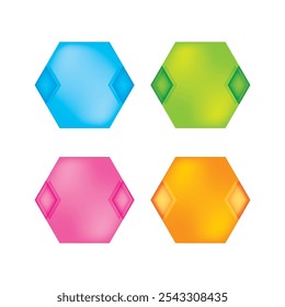Design de banner de conjunto de fitas de forma geométrica 