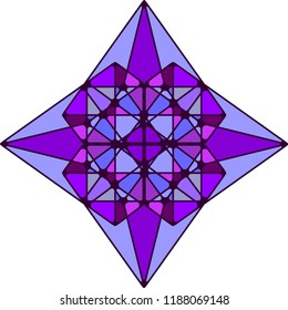 Geometric shape. Sacred geometry abstract symbol. Alchemy, religion, philosophy elements.