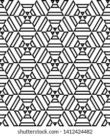 Geometric Shape Seamless Pattern Vector Art Illustration