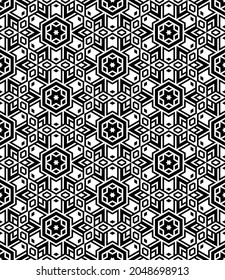 Geometric Shape Seamless Pattern Vector Art Illustration