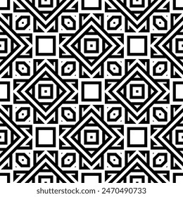 Geometric Shape Seamless Pattern Vector Art Illustration