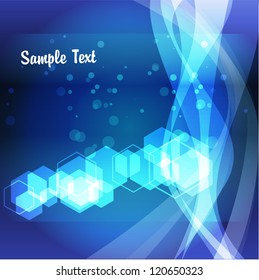 Geometric shape shiny wave abstract background