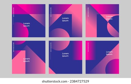 Geometric shape for Social Media Banner Sale Promotion editable background design vector template