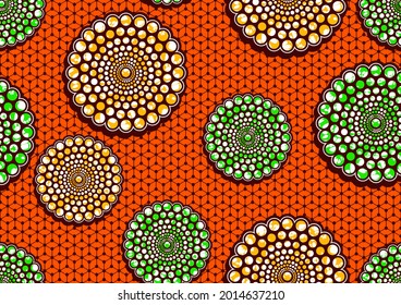cuadrado de forma geométrica, patrón africano sin costuras, arte de imagen y fondo abstracto.