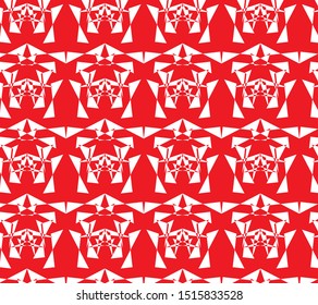 Geometric shape style pattern red and white design for background and for best wallpaper