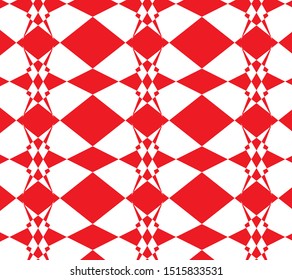 Geometric shape style pattern red and white design for background and for best wallpaper