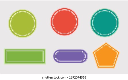 Geometric Shape templates for graphic design.