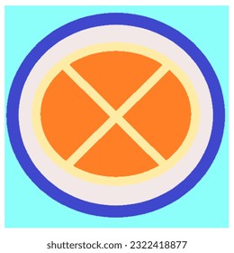a geometric shape that idealizes an icon of gastronomy.