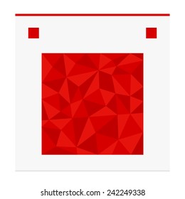 Geometric shape from triangles. Square - vector illustration.