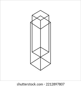 Geometric Shape Vector. Square Diagonal Symbols. Diagonal Vector. Square Symbols. Geometric Abstract Vector