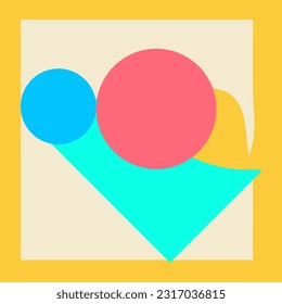 Geometric shape Wallpaper. Vector Illustrations Abstract Backgrounds, Posters, and Banners.
