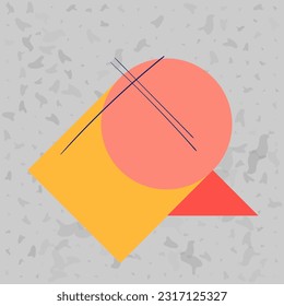 Geometric shape Wallpaper. Vector Illustrations Abstract Backgrounds, Posters, and Banners.