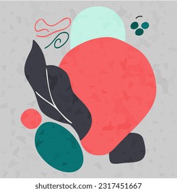 Forma geométrica Papel tapiz. Ilustraciones de vectores Resumen de fondo.