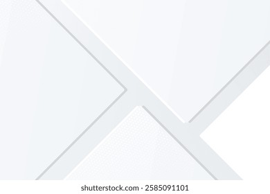 geometric shape white background. light and shadow. Vector.