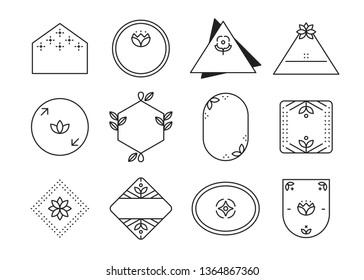 Geometrisches Abzeichen, Vektorgrafik
