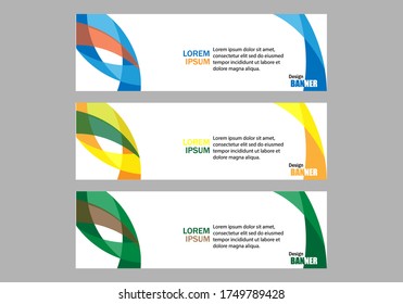 Geometric shaped banner design template with gray background.
