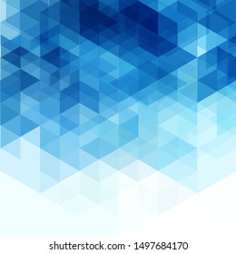 
Geometric shaped blue hexagons. Brochure Template