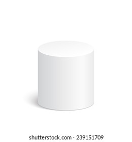 Geometric shapes, 3d cylinder. Platform, podium to advertise various objects