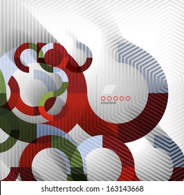 Geometric shapes abstract background