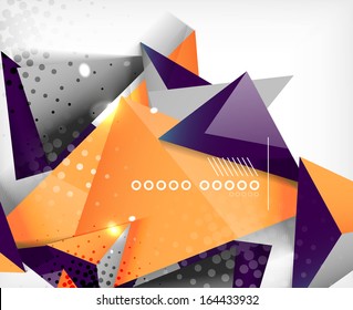 Geometric shapes abstract background
