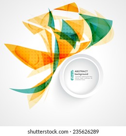 Geometric shapes abstract background, can be used for business presentations, website background, brochure cover 