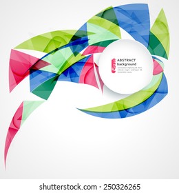 Geometric shapes abstract background, can be used for business presentations, website background, brochure cover 