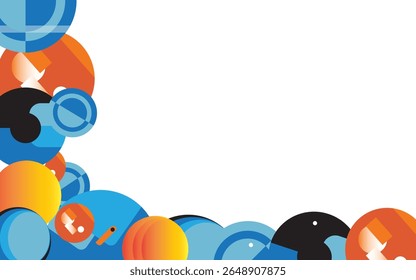 Diseño de fondo abstracto de Formas geométricas. Diseño para folleto, tarjetas, Fondo de pantalla,