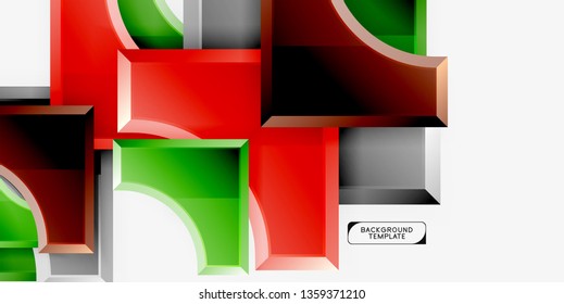 Geometrische Formen abstrakter Hintergrund. Vektorgrafik