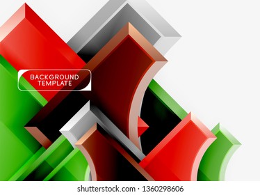 Fondo abstracto de formas geométricas. Vector