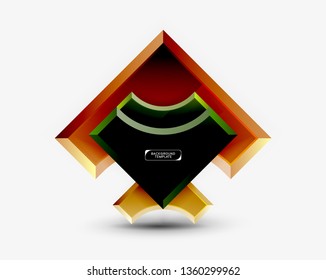 Fondo abstracto de formas geométricas. Vector