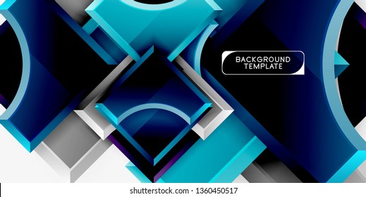 Geometrische Formen abstrakter Hintergrund. Vektorgrafik