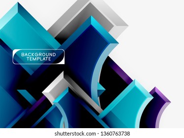 Fondo abstracto de formas geométricas. Vector