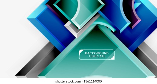 Fondo abstracto de formas geométricas. Vector