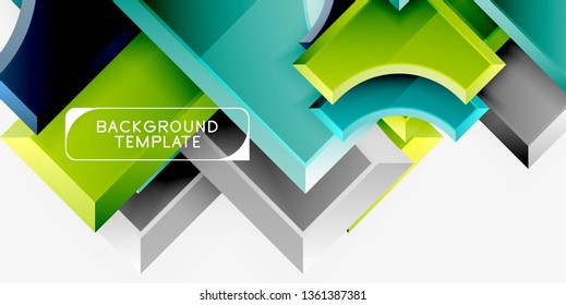 Geometrische Formen abstrakter Hintergrund. Vektorgrafik