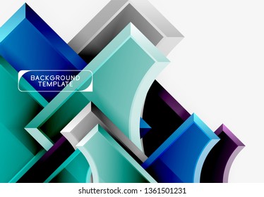 Fondo abstracto de formas geométricas. Vector