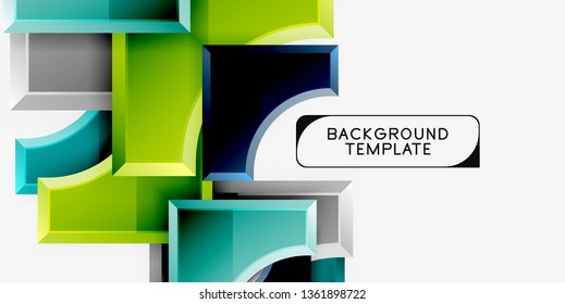Fondo abstracto de formas geométricas. Vector