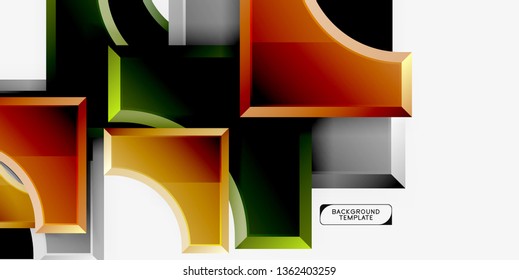 Fondo abstracto de formas geométricas. Vector
