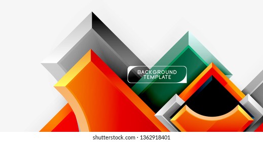 Fondo abstracto de formas geométricas. Vector