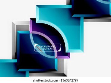 Geometrische Formen abstrakter Hintergrund. Vektorgrafik