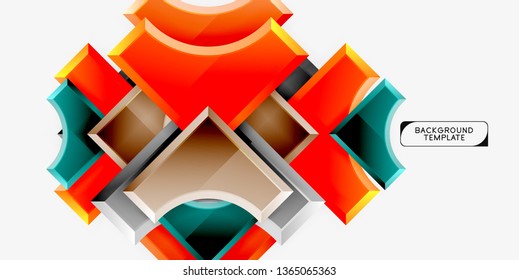 Geometrische Formen abstrakter Hintergrund. Vektorgrafik