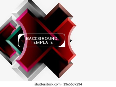 Plano de fundo abstrato das formas geométricas. Vetor