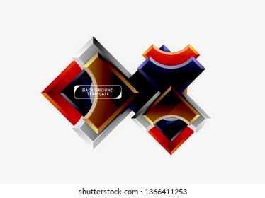 Plano de fundo abstrato das formas geométricas. Vetor