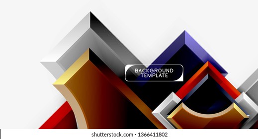 Fondo abstracto de formas geométricas. Vector