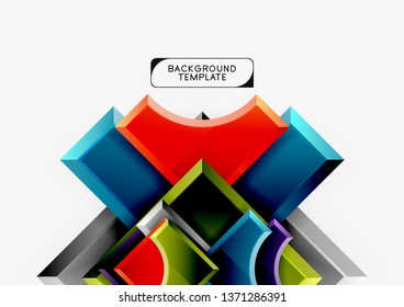 Geometrische Formen abstrakter Hintergrund. Vektorgrafik