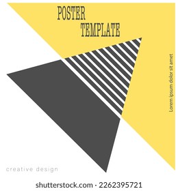 Formas geométricas en una combinación abstracta. Diseño de un afiche, pancarta, afiche, portada o postal. Diseño de estilo corporativo. La idea de la decoración, las impresiones y la decoración Diseño para diseño creativo